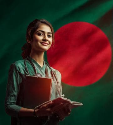 Medical Professional with Bangladesh Flag